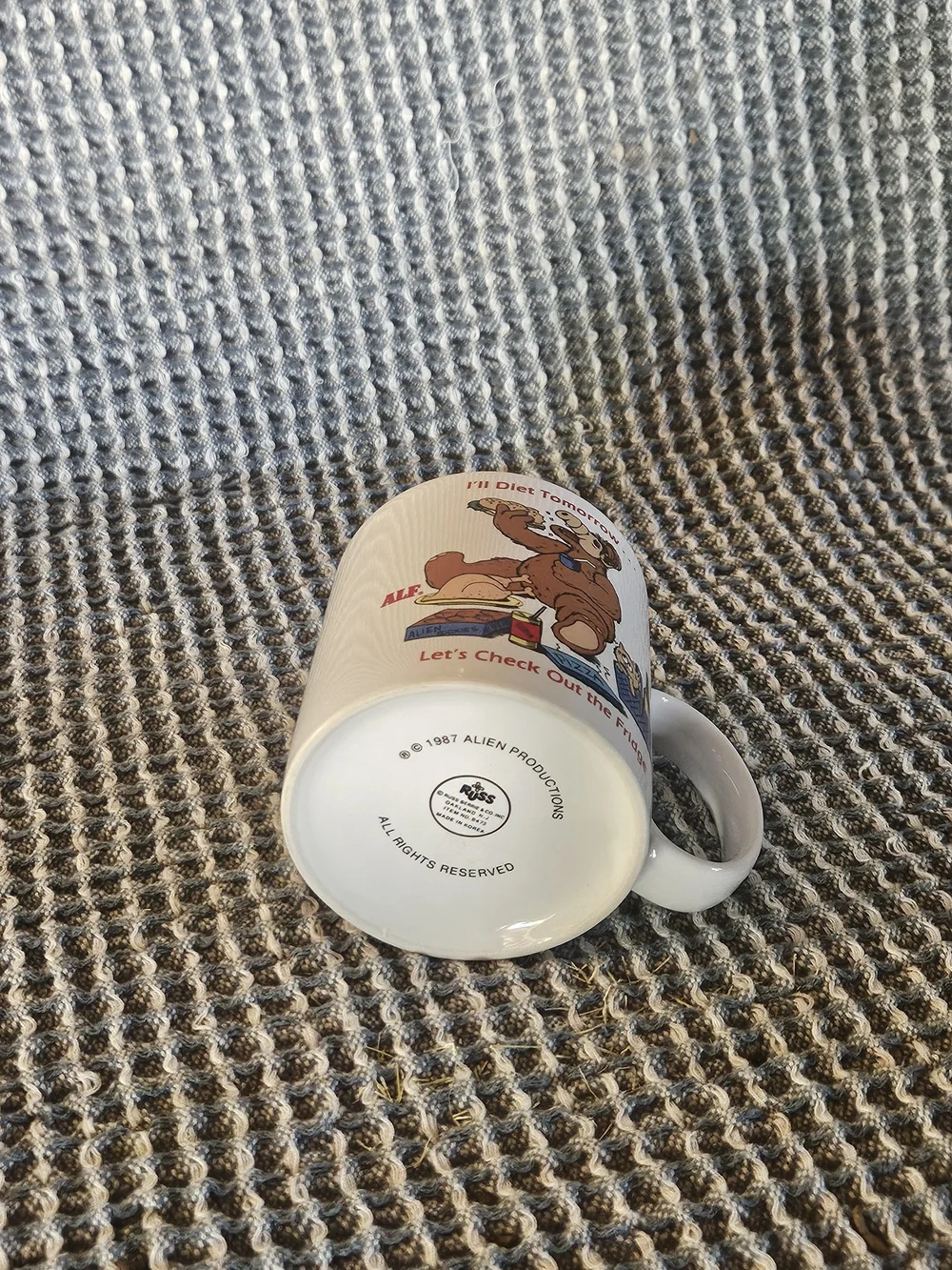 White Novelty 'I'll Diet Tomorrow' Ceramic Coffee Mug